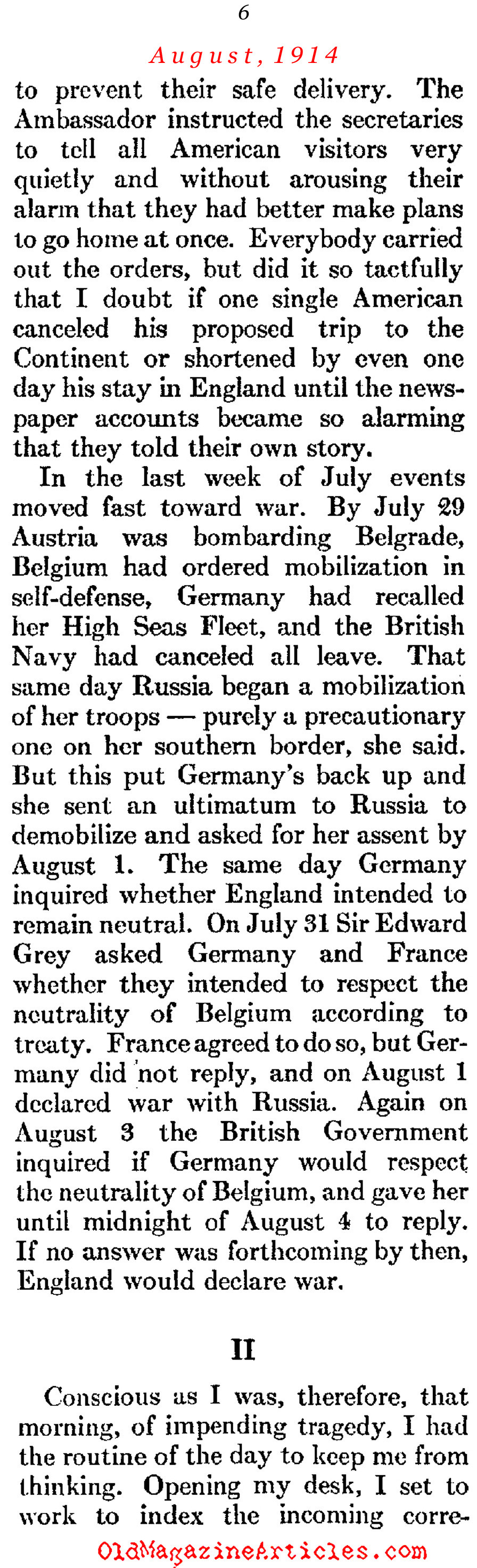 What the Stenographer Saw... (Atlantic Monthly, 1930)